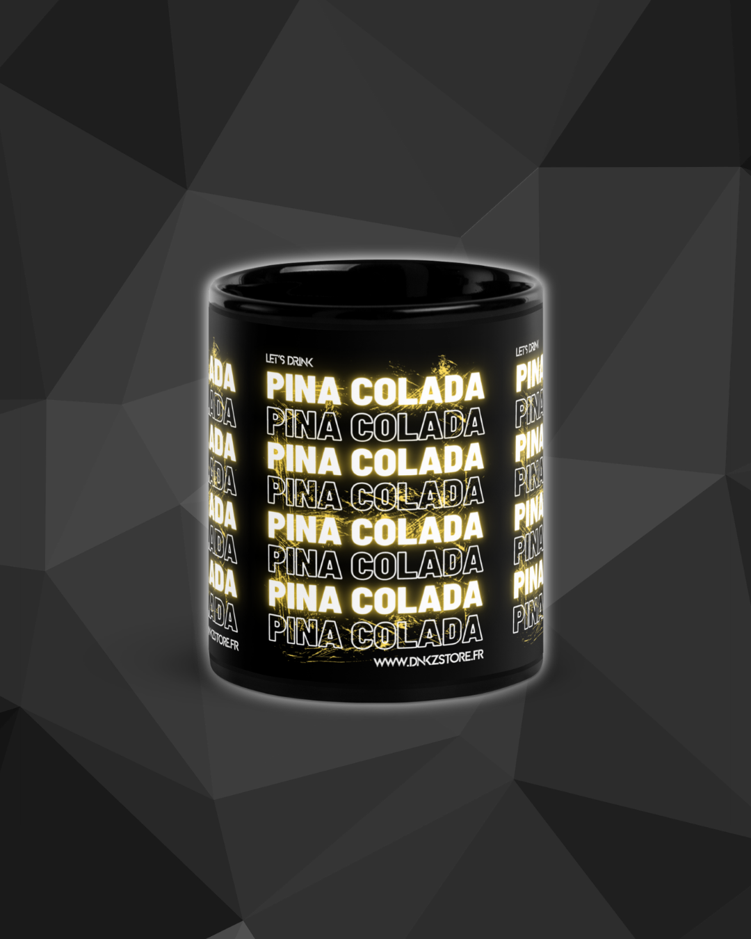 Mug Noir DNKZ Multiply "Pina Colada" — mug cocktail barman barmaid France