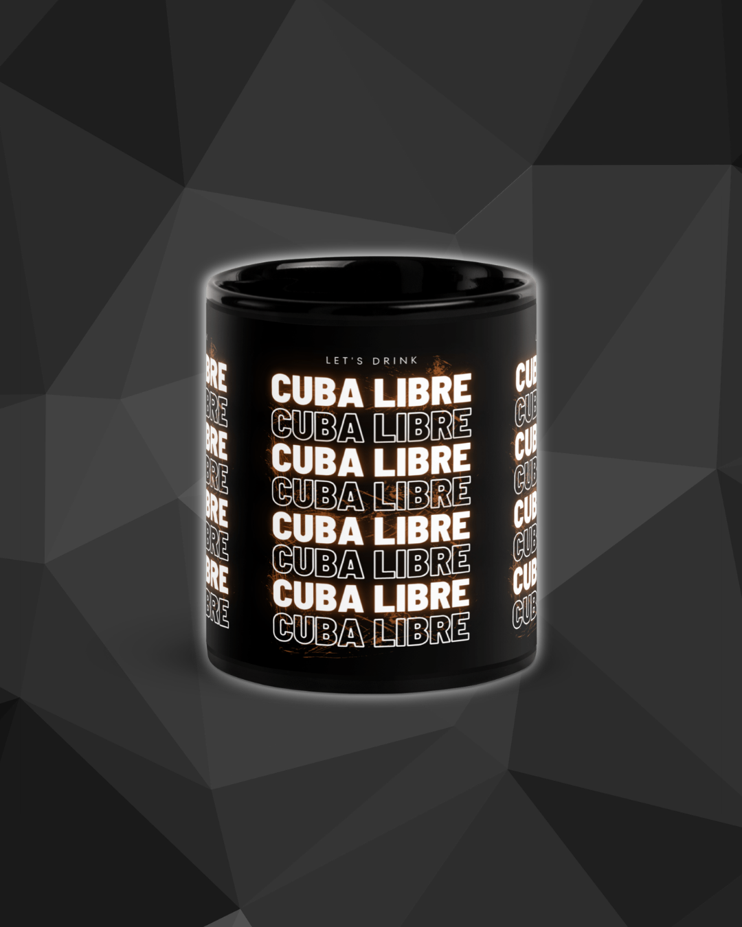 Mug Noir DNKZ Multiply "Cuba Libre" — mug cocktail barman barmaid France