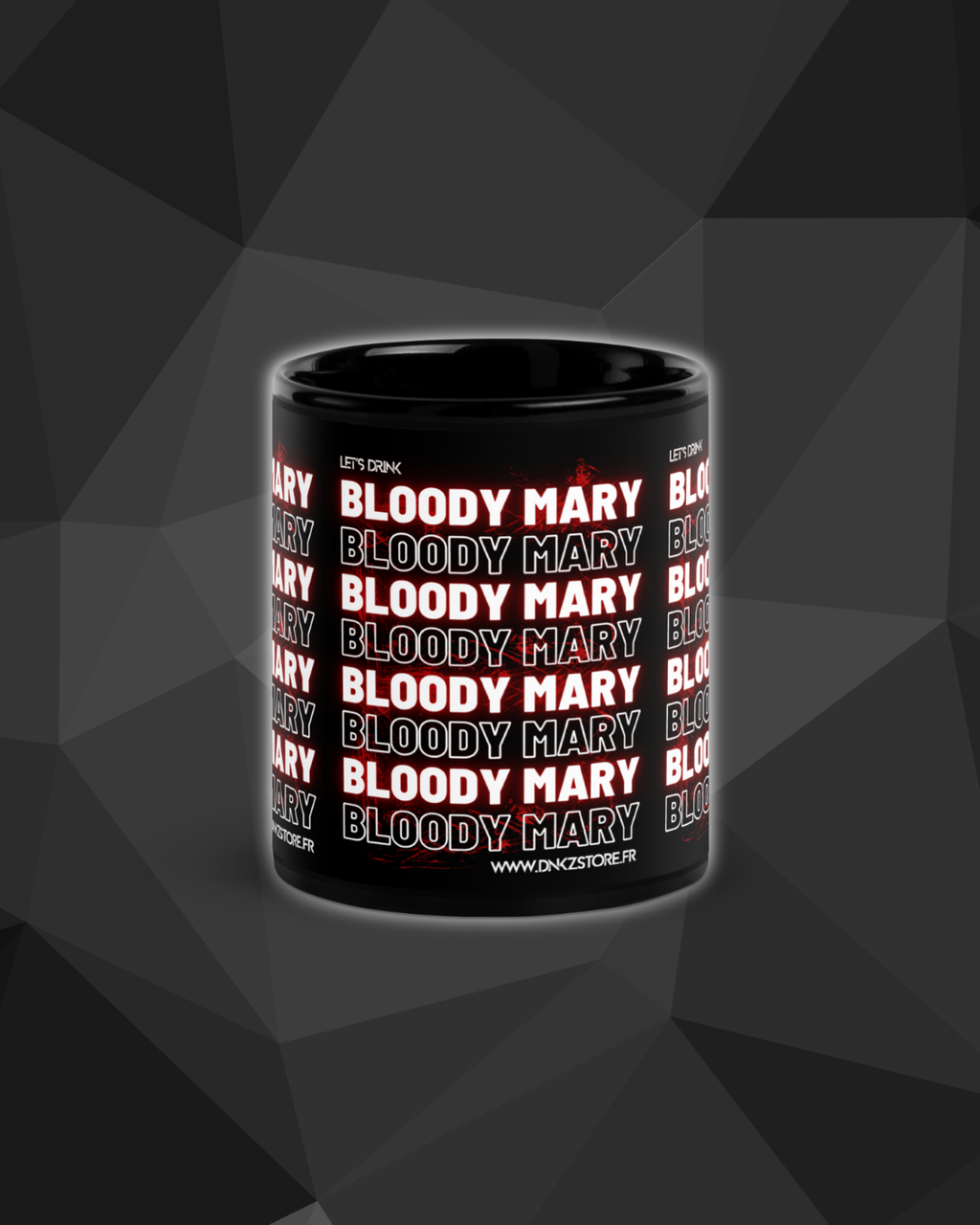 Mug Noir DNKZ Multiply "Bloody Mary" — mug cocktail barman barmaid France