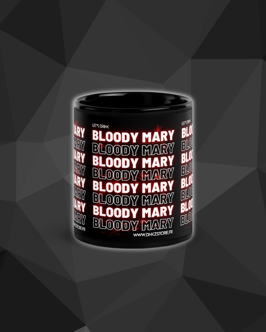 Mug Noir DNKZ Multiply "Bloody Mary" — mug cocktail barman barmaid France