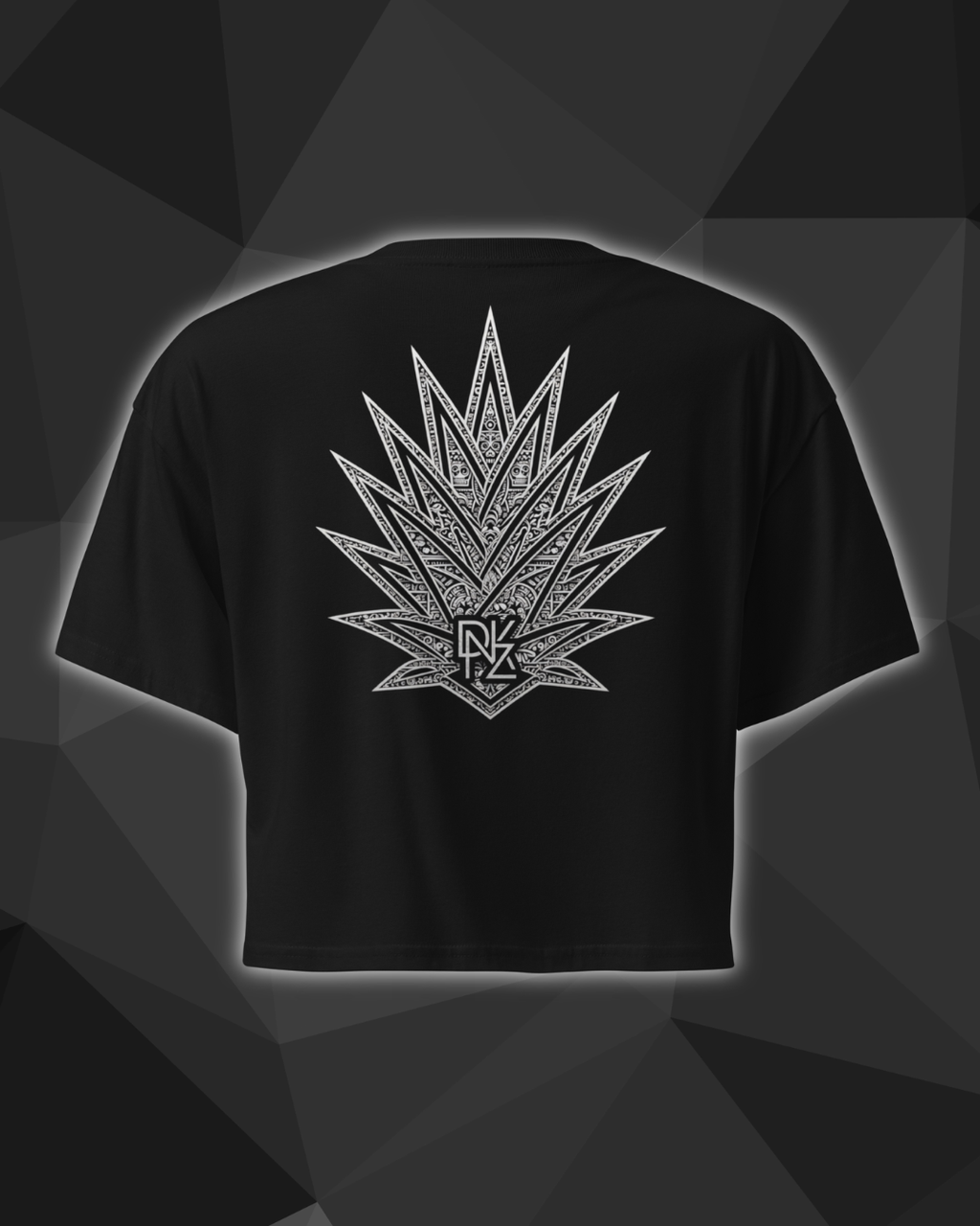 Crop top DNKZ Lifestyle - "Big Agave Black"