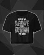 Crop top DNKZ Lifestyle - "Agave Drink Black"