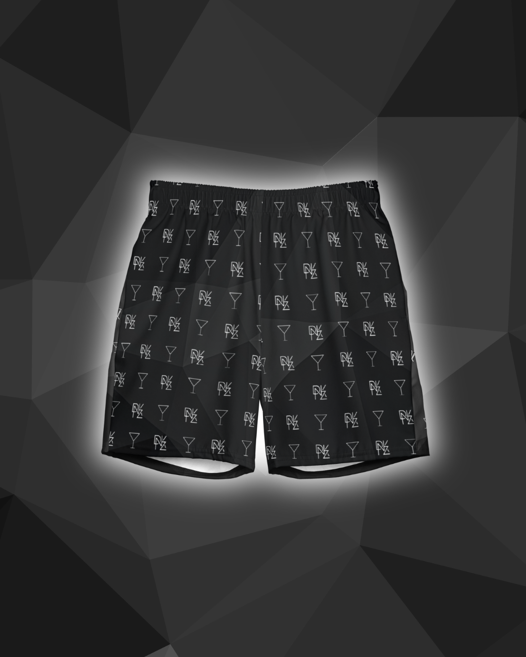 Short de Bain DNKZ Lifestyle "Multi Black" — face, short bain bartender lifestyle France
