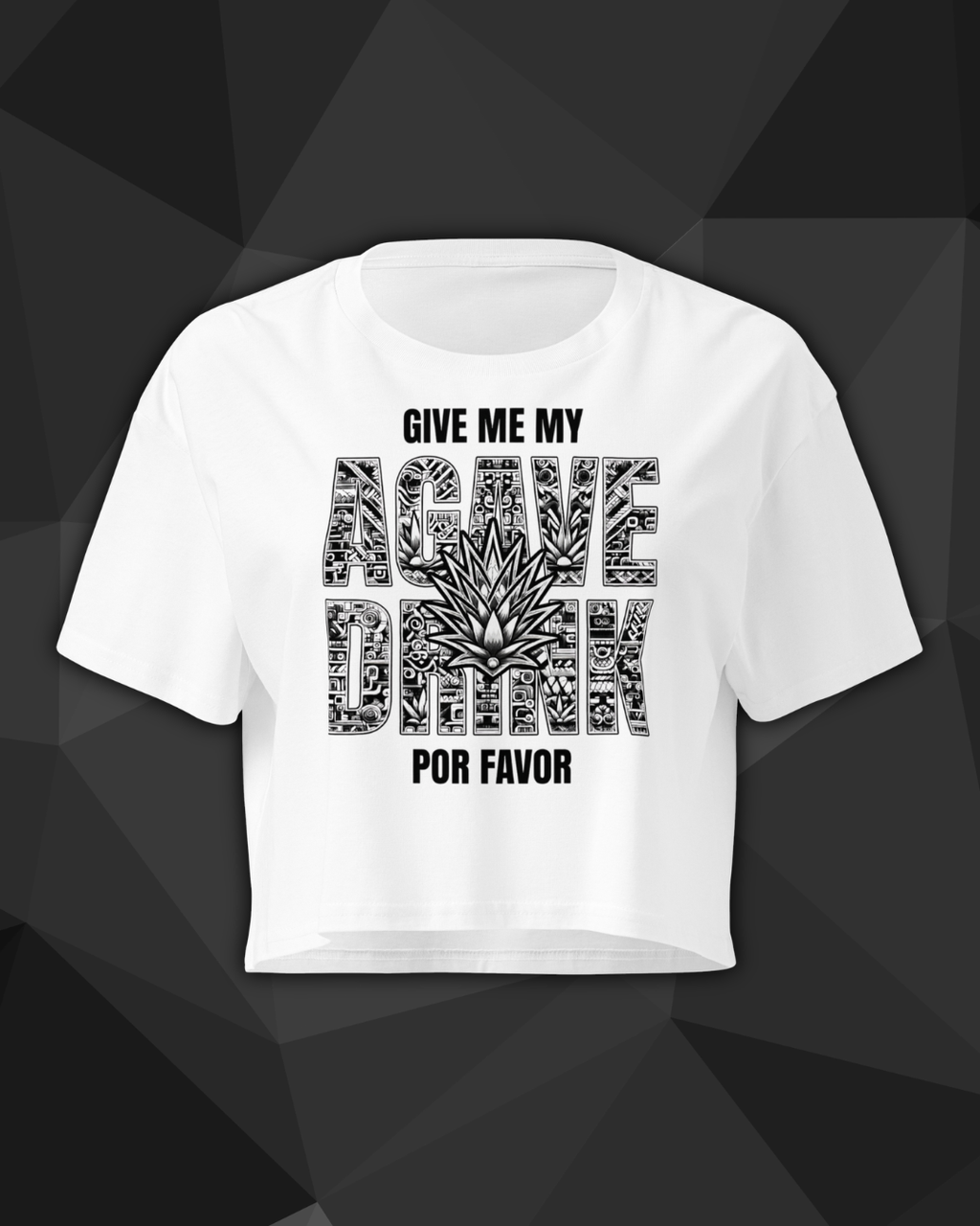 Crop top DNKZ Lifestyle - "Agave Drink Black"