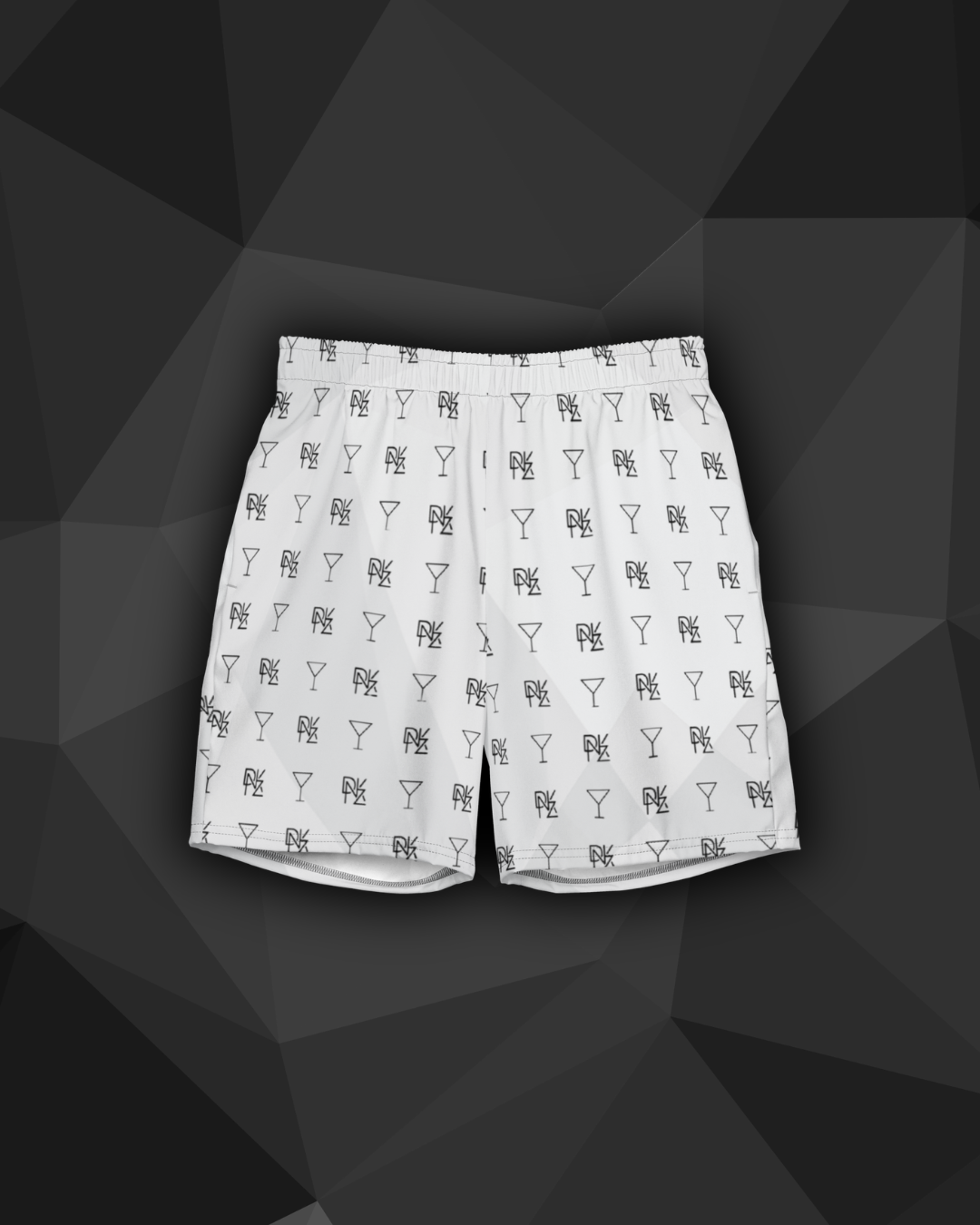 Short de Bain DNKZ Lifestyle "Multi White" — face, short bain bartender lifestyle France