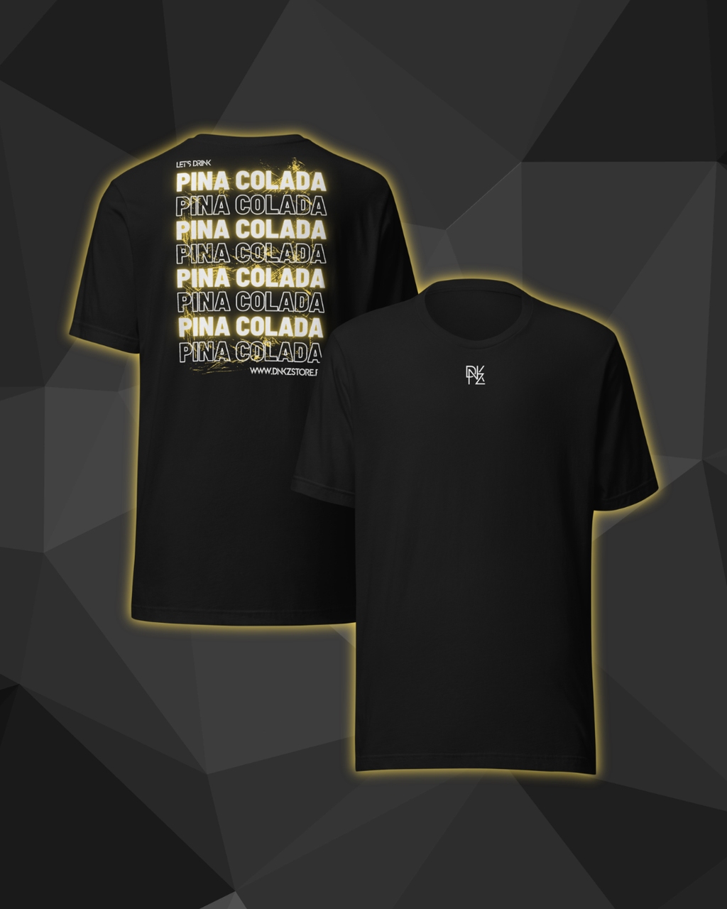 T-shirt DNKZ Multiply "Pina Colada" — face, tshirt barman barmaid cocktail bartender streetwear