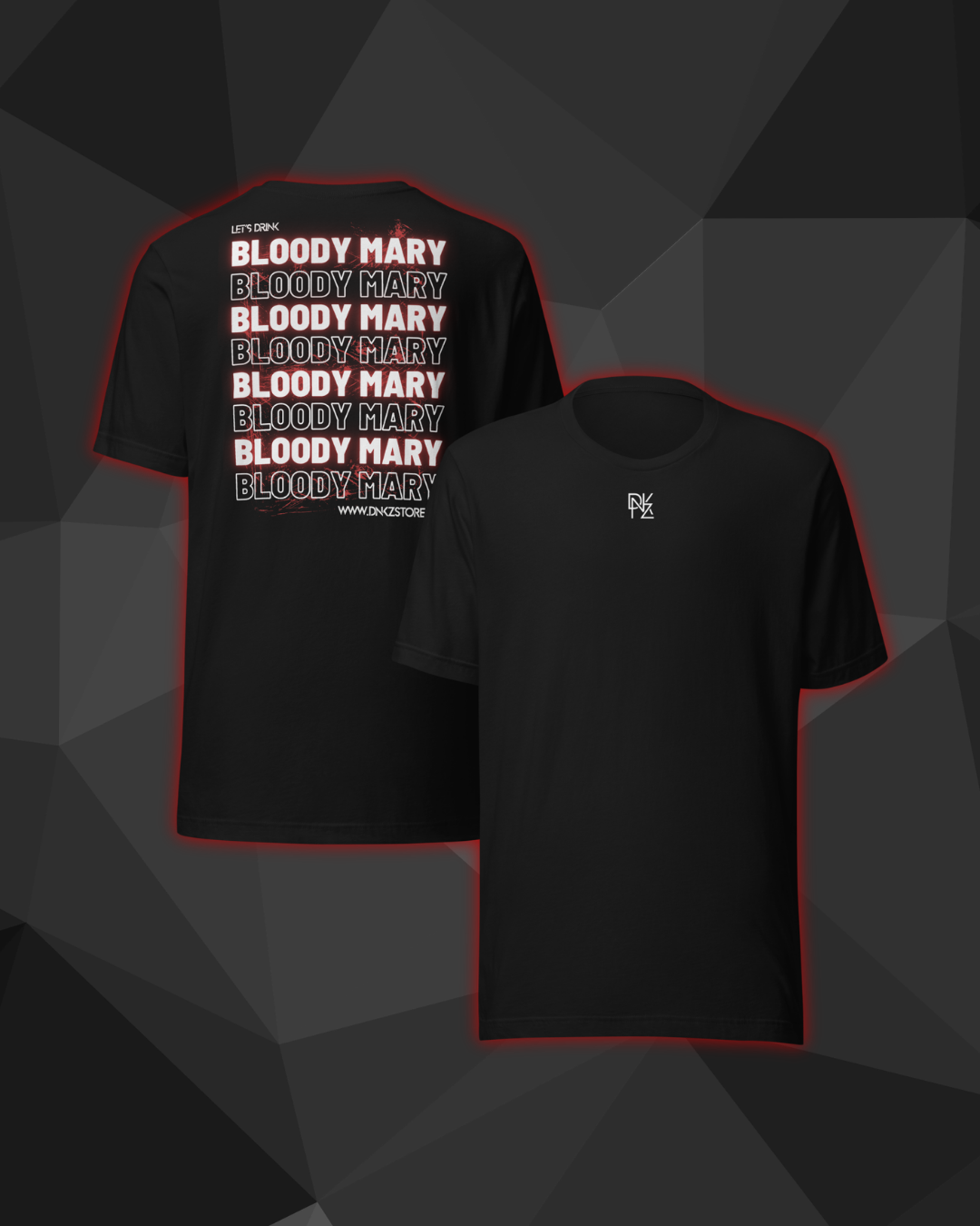 T-shirt DNKZ Multiply "Bloody Mary" — dos, tshirt bartender cocktail France