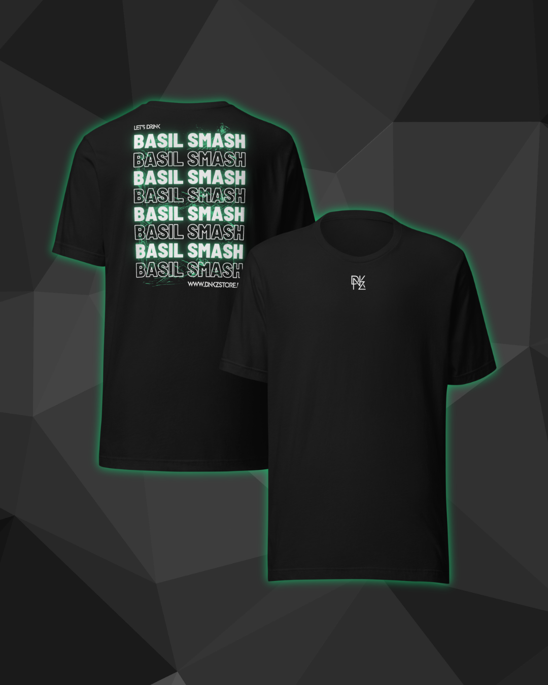 T-shirt DNKZ Multiply "Basil Smash" — face, tshirt barman barmaid cocktail bartender streetwear