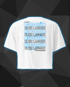 Crop Top DNKZ Multiply "Blue Lagoon" — face, crop top femme cocktail bartender streetwear
