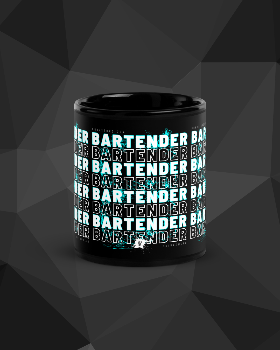 Mug noir DNKZ Crew Bartender - "Blue"