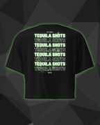 Crop Top DNKZ Multiply "Tequila Shots" — face, crop top femme cocktail bartender streetwear