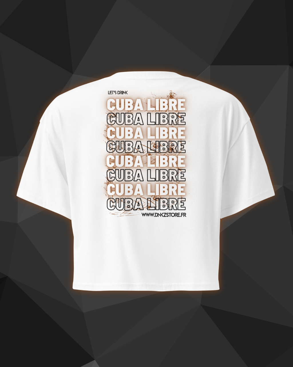 Crop Top DNKZ Multiply "Cuba Libre" — dos, crop top barmaid France
