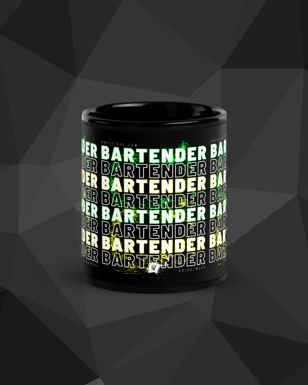 Mug DNKZ Crew Bartender - "Green & Yellow"