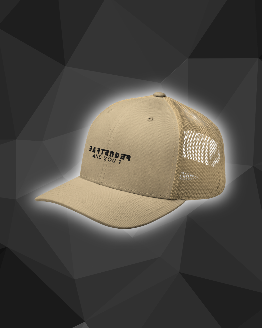 Casquette DNKZ Crew Bartender & You "White" — face, casquette bartender streetwear France