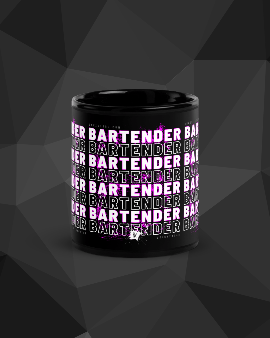 Mug noir DNKZ Crew Bartender - "Purple"