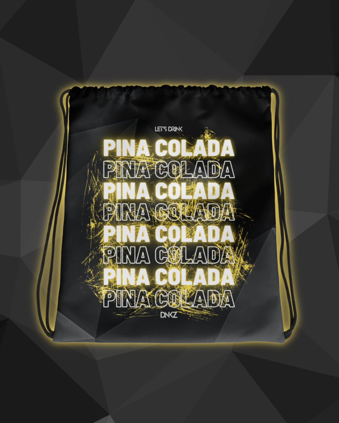 Sac Cordon DNKZ Multiply "Pina Colada" — sac barman barmaid cocktail pina colada France