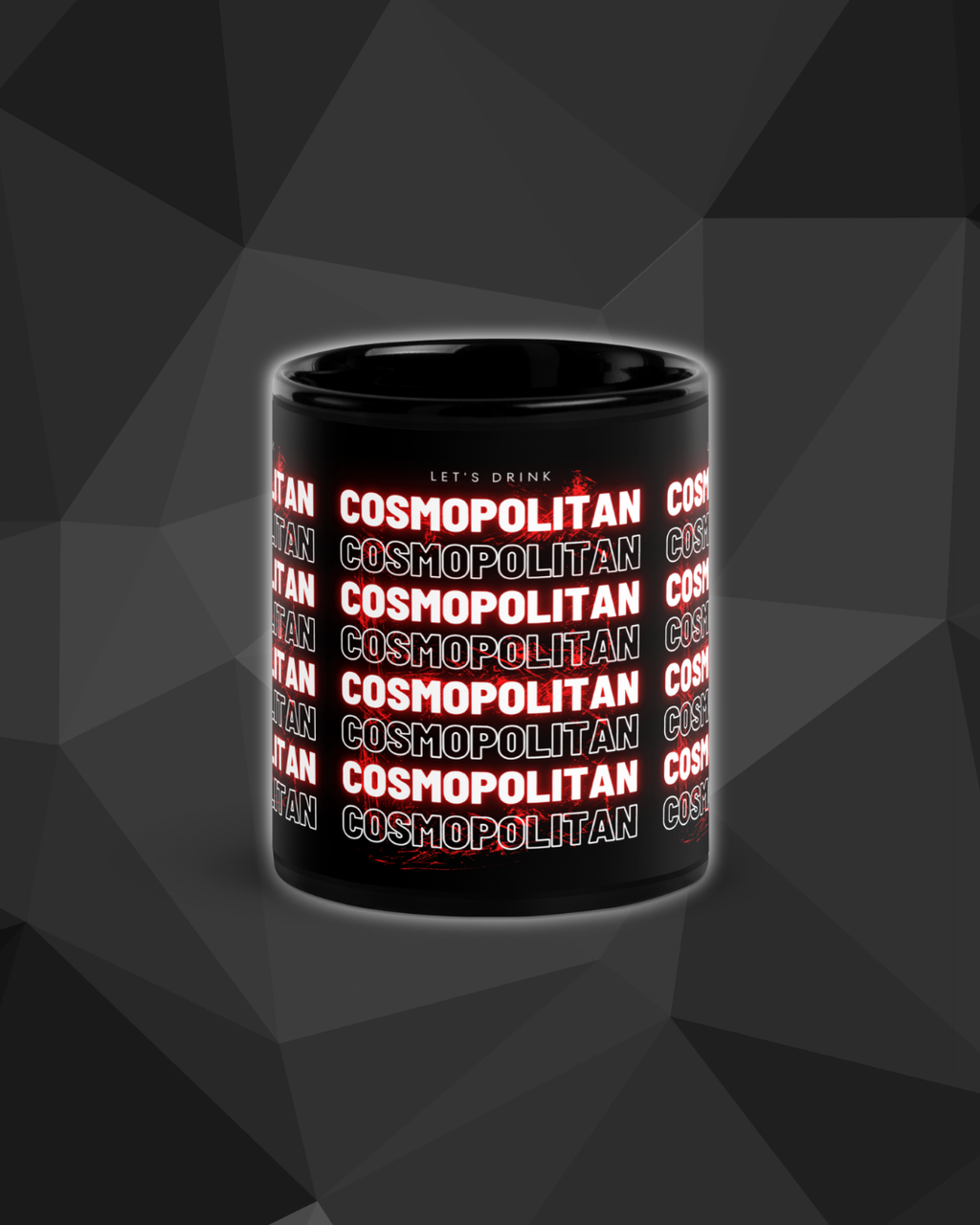 Mug Noir DNKZ Multiply "Cosmopolitan" — mug cocktail barman barmaid France