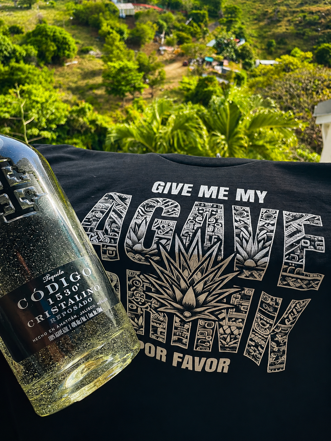 T-shirt unisexe DNKZ Lifestyle - "Agave Drink Black"
