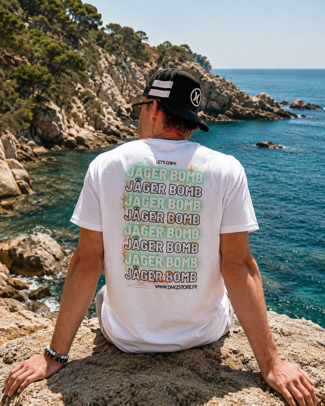 T-shirt DNKZ Multiply "Jäger Bomb" — vêtement barman barmaid France