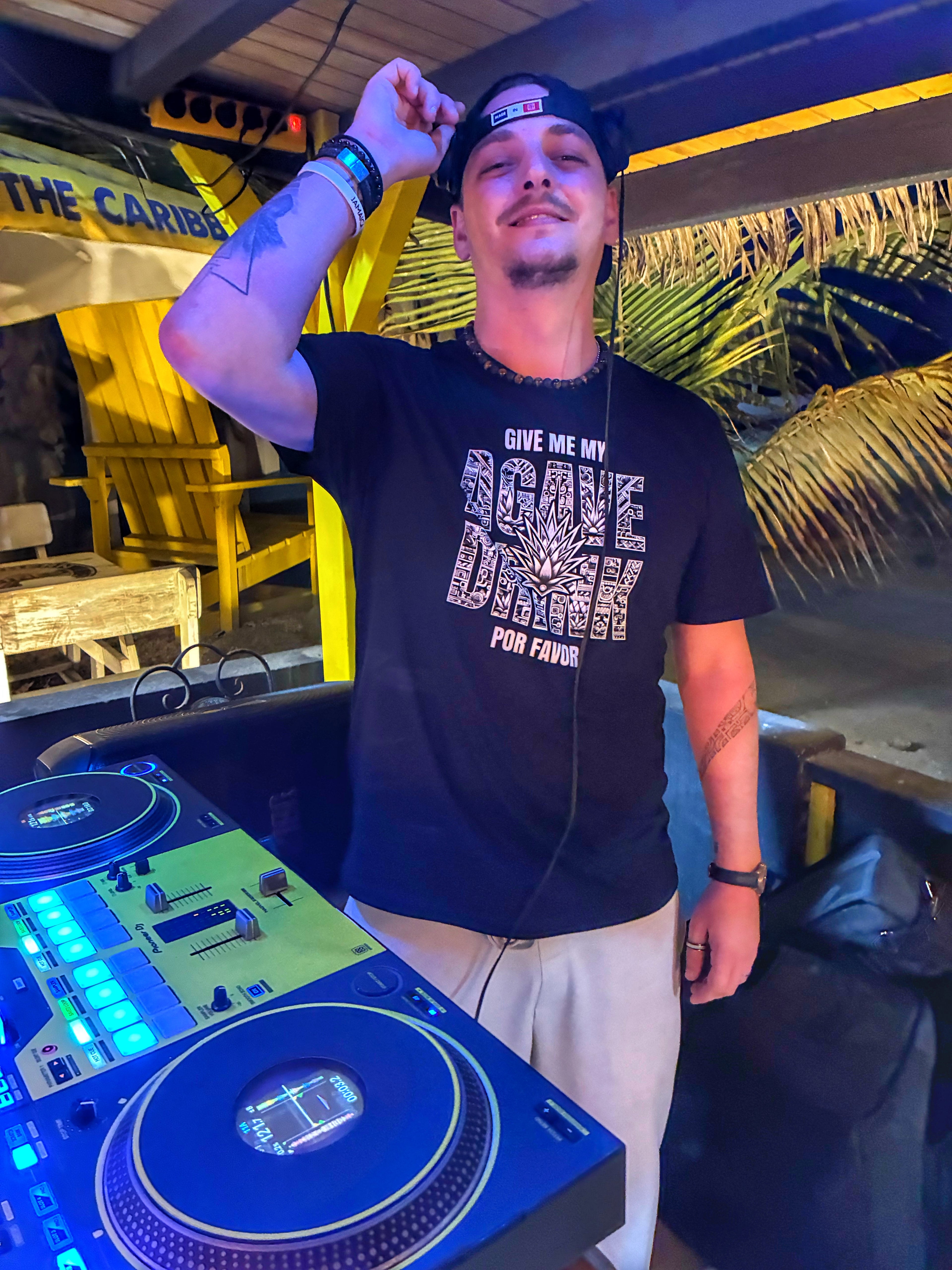 T-shirt unisexe DNKZ Lifestyle - "Agave Drink Black"