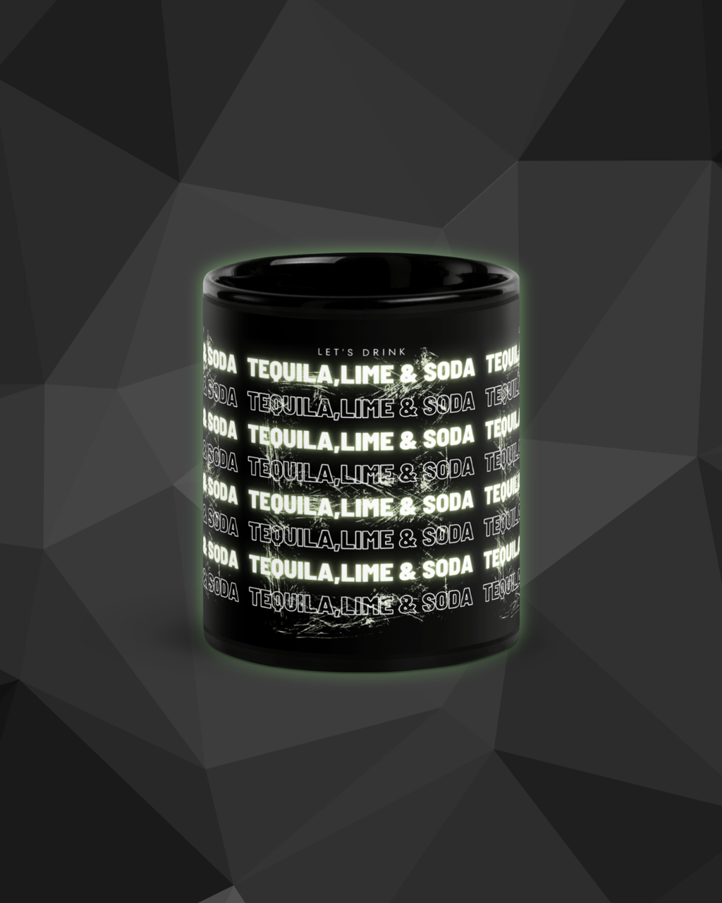 Mug Noir DNKZ Multiply "Tequila Lime & Soda" — mug cocktail barman barmaid France