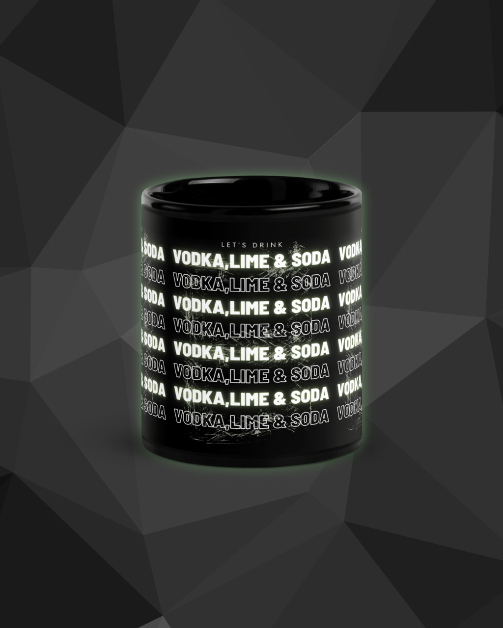 Mug Noir DNKZ Multiply "Vodka Lime & Soda" — mug cocktail barman barmaid France