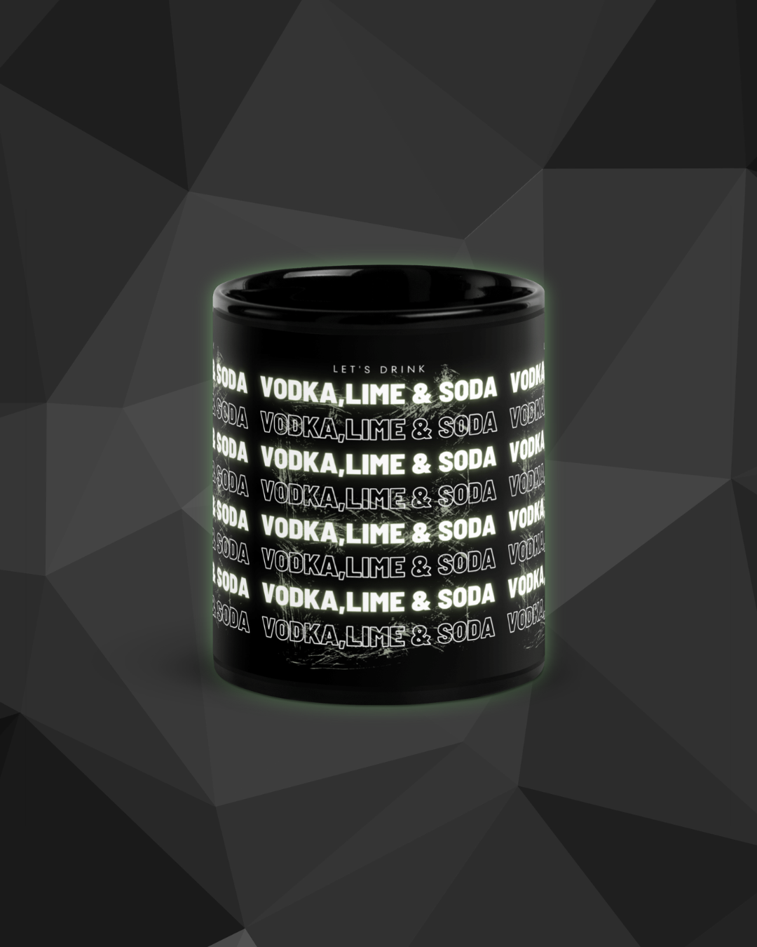 Mug Noir DNKZ Multiply "Vodka Lime & Soda" — mug cocktail barman barmaid France