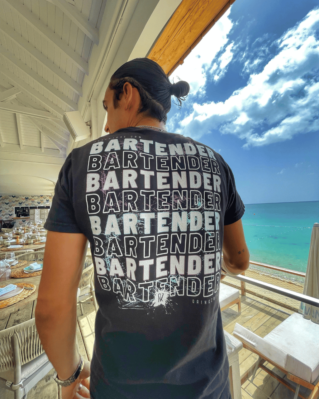 T-shirt DNKZ Crew Bartender - "Blue & Purple"