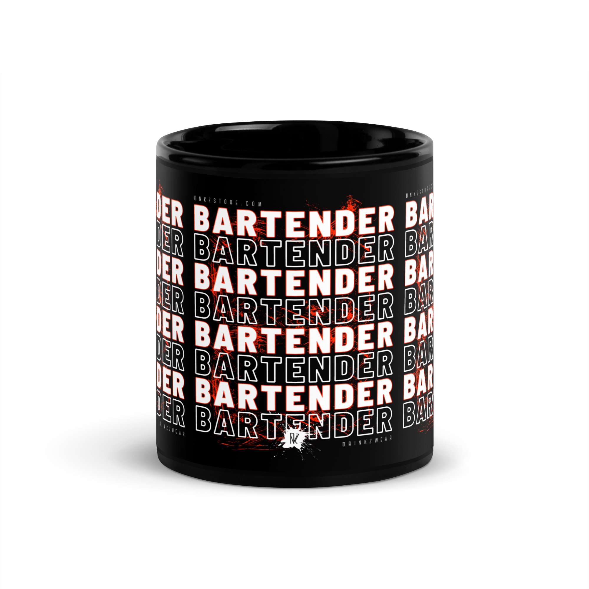 Mug noir DNKZ Crew Bartender - "Red"