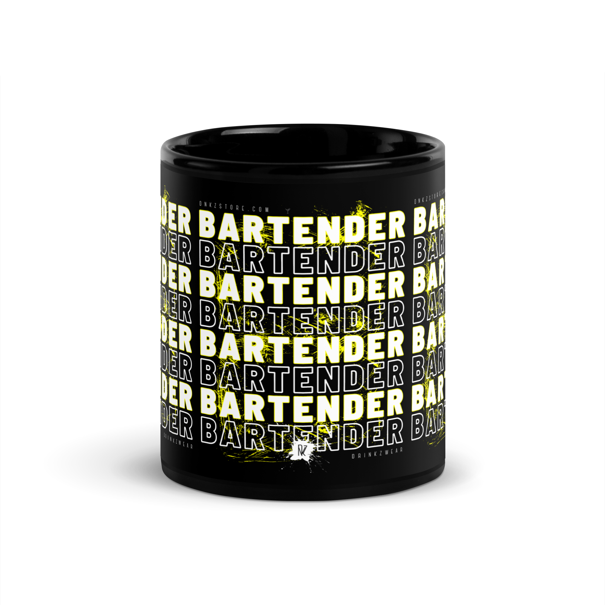 Mug noir DNKZ Crew Bartender - "Yellow"