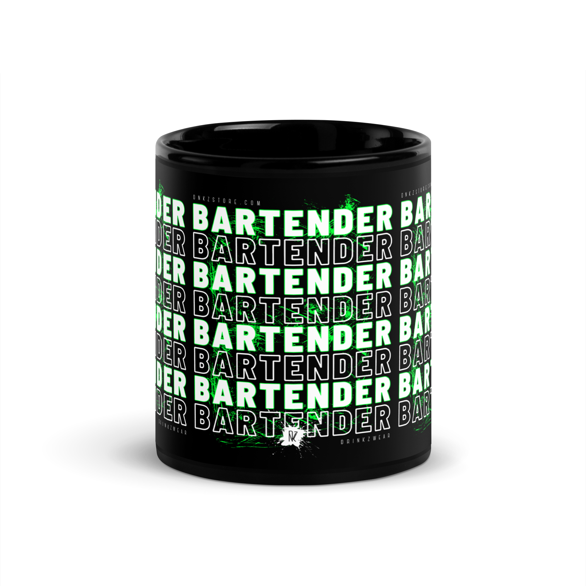 Mug noir DNKZ Crew Bartender - "Green"