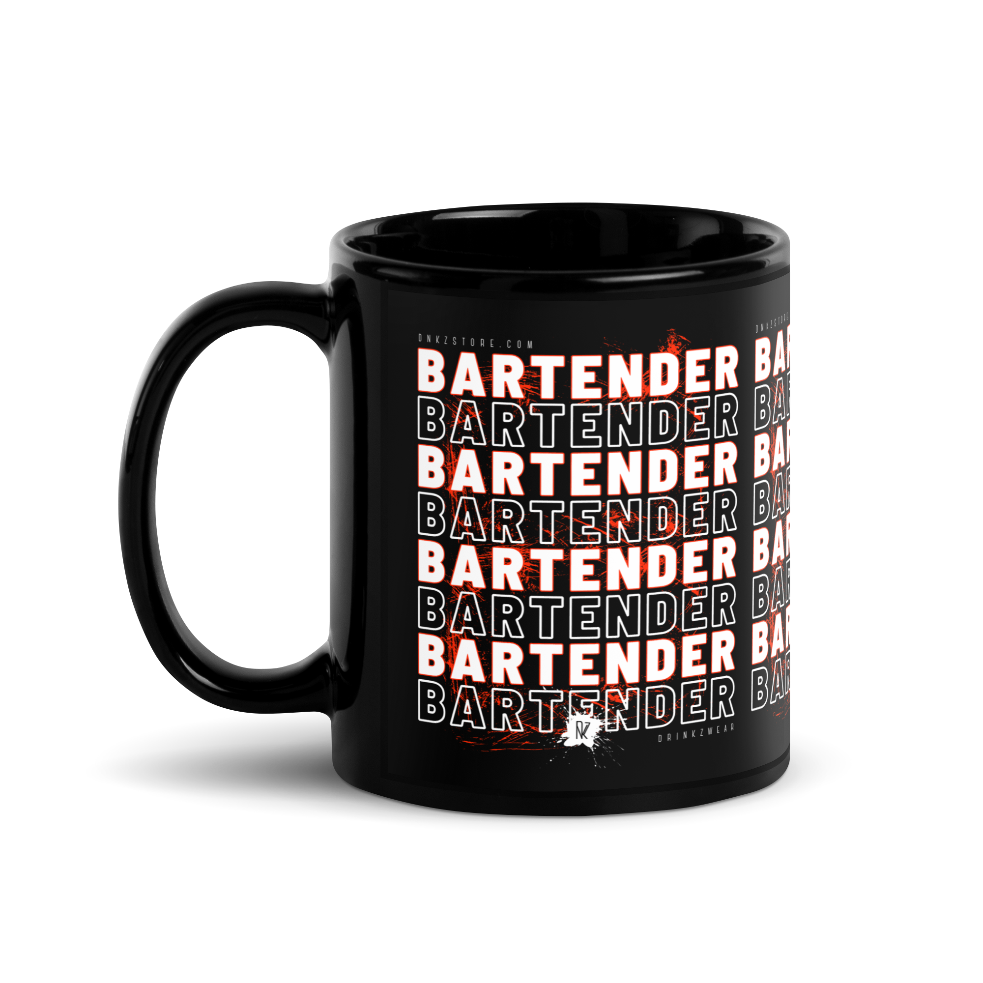Mug noir DNKZ Crew Bartender - "Red"