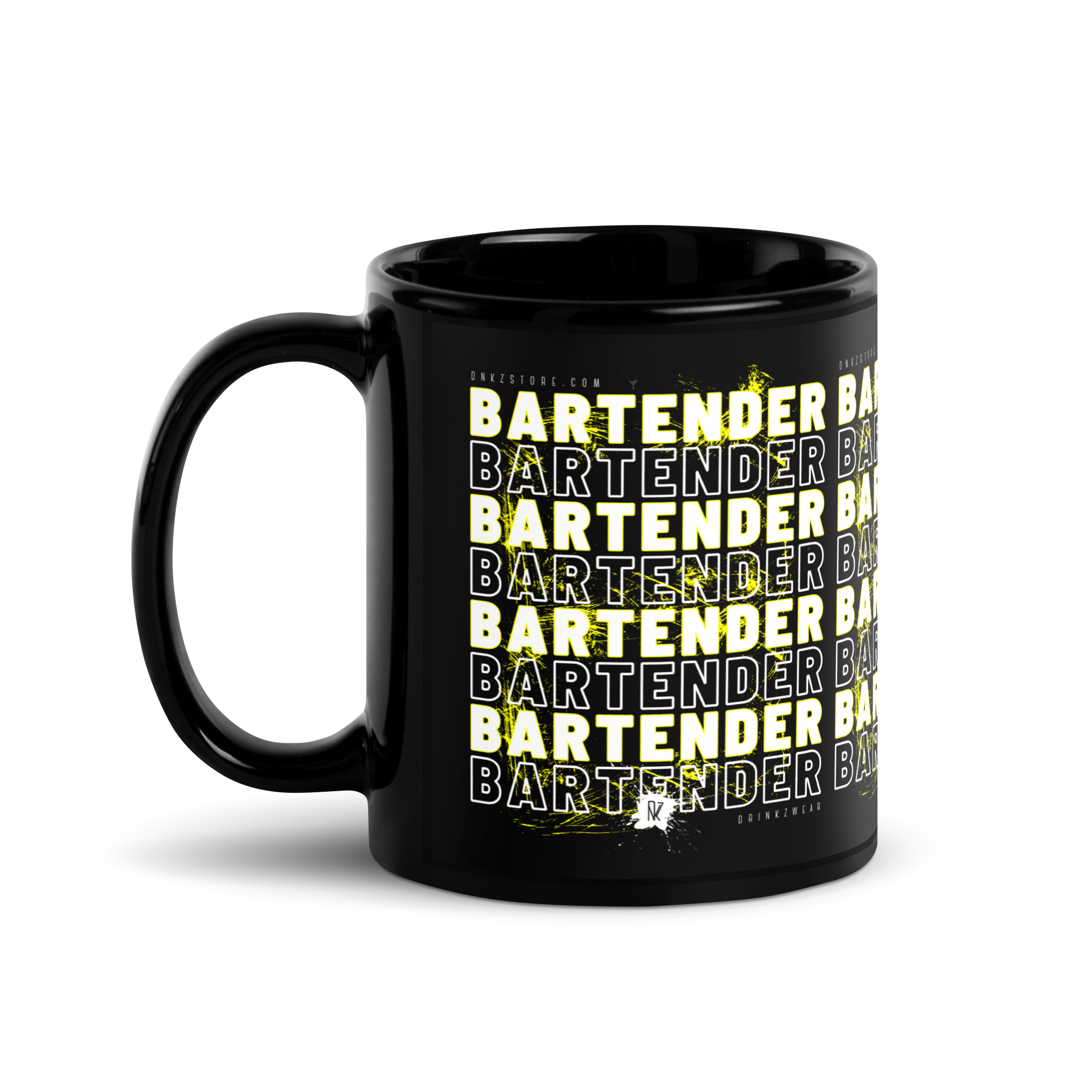 Mug noir DNKZ Crew Bartender - "Yellow"
