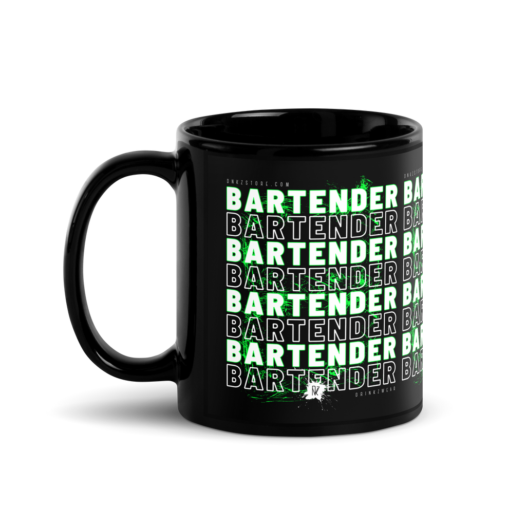 Mug noir DNKZ Crew Bartender - "Green"