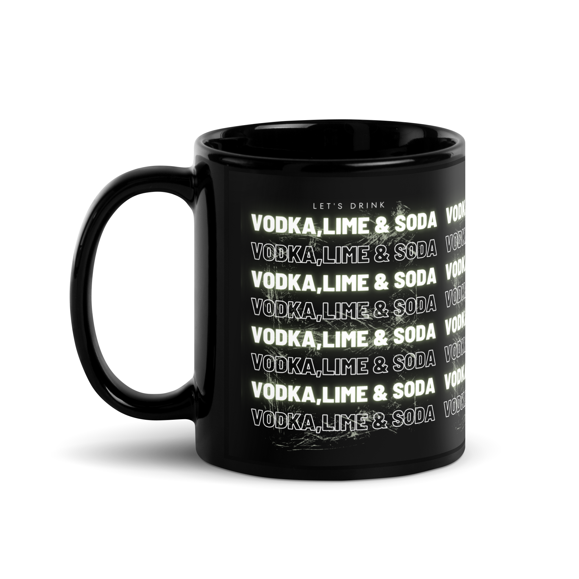 Mug noir DNKZ Multiply - "Vodka,Lime & Soda"