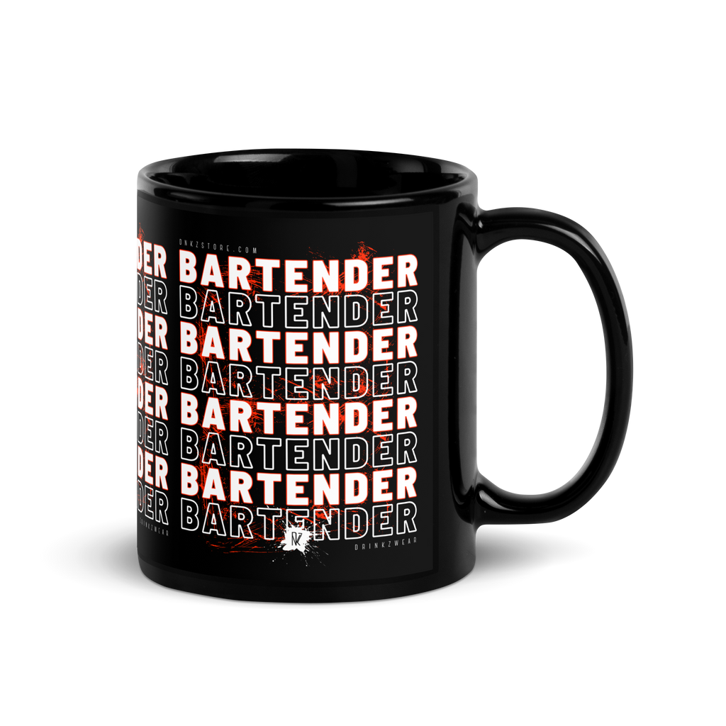 Mug noir DNKZ Crew Bartender - "Red"