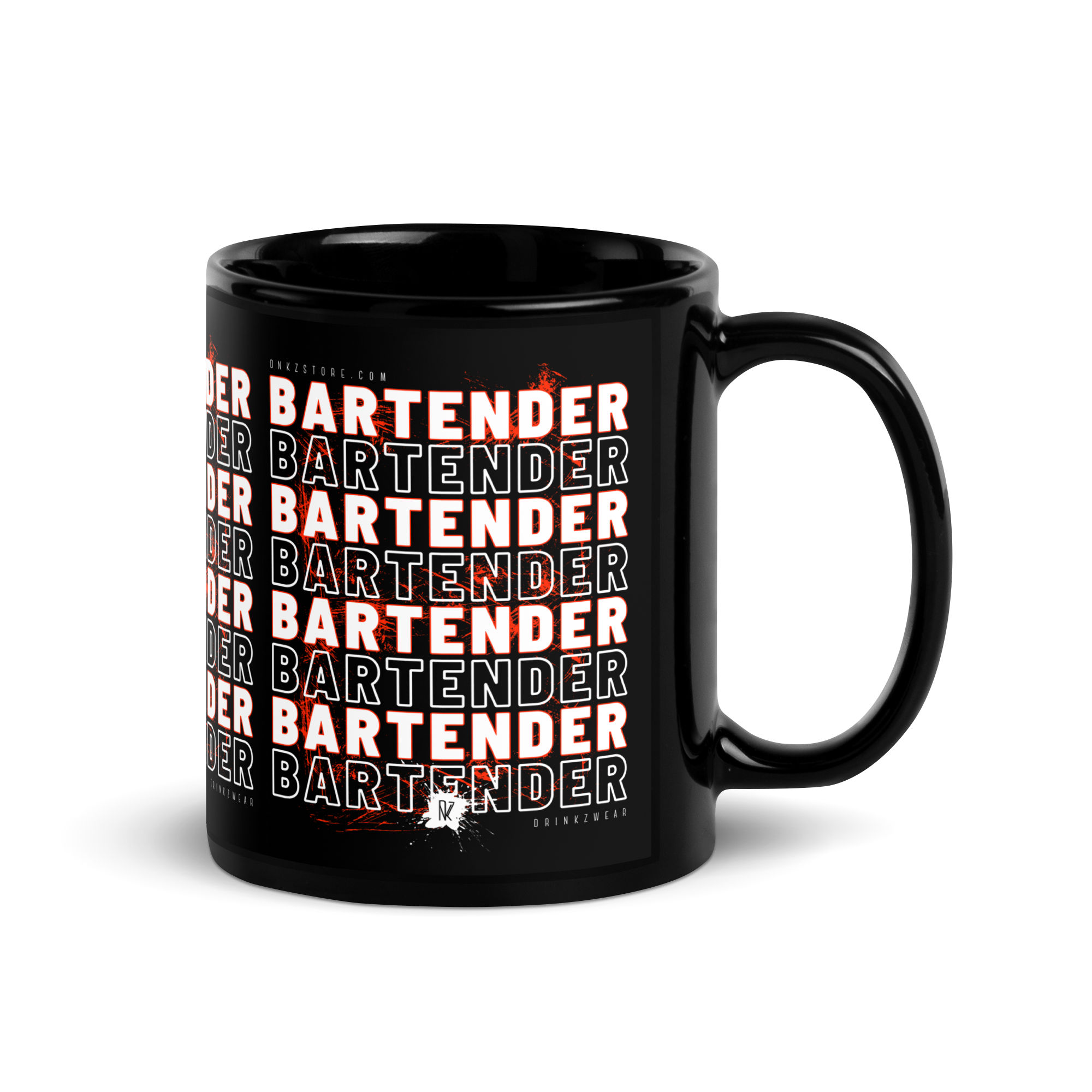 Mug noir DNKZ Crew Bartender - "Red"