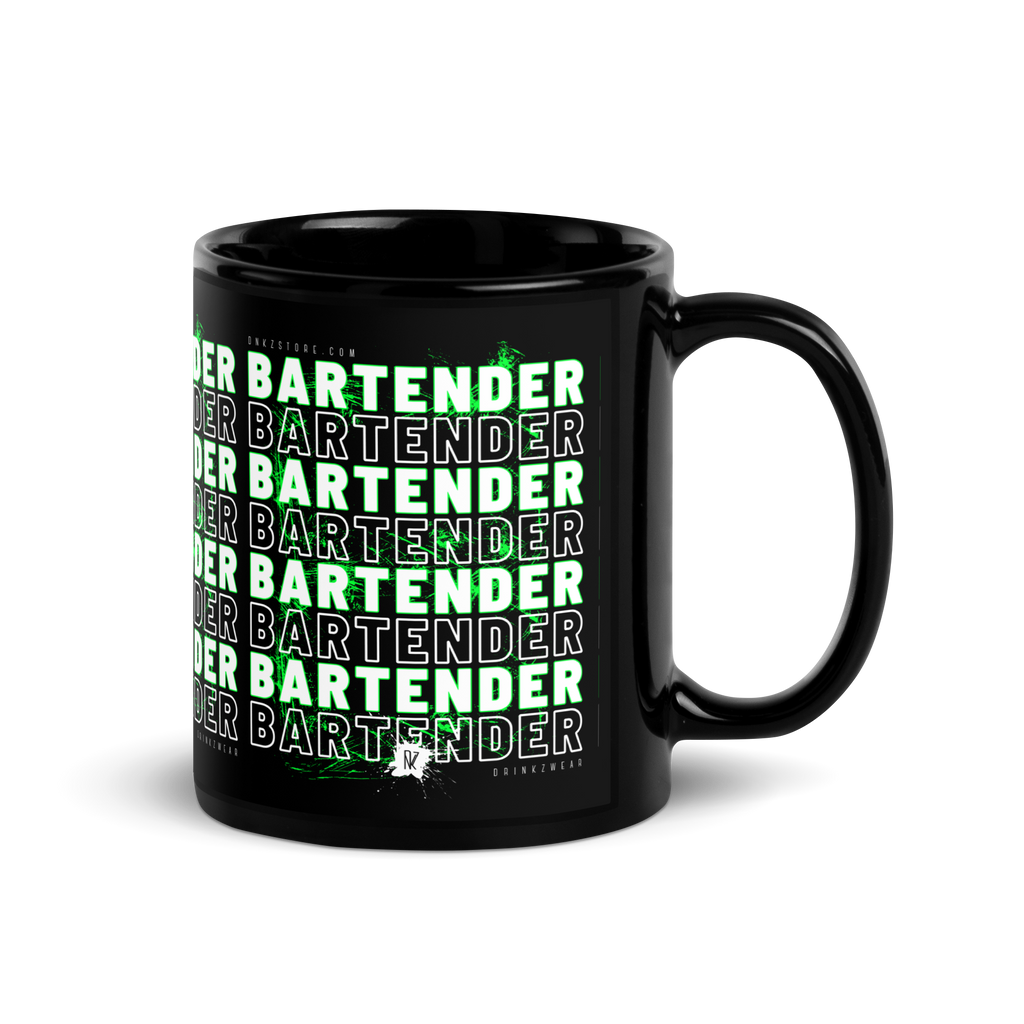 Mug noir DNKZ Crew Bartender - "Green"