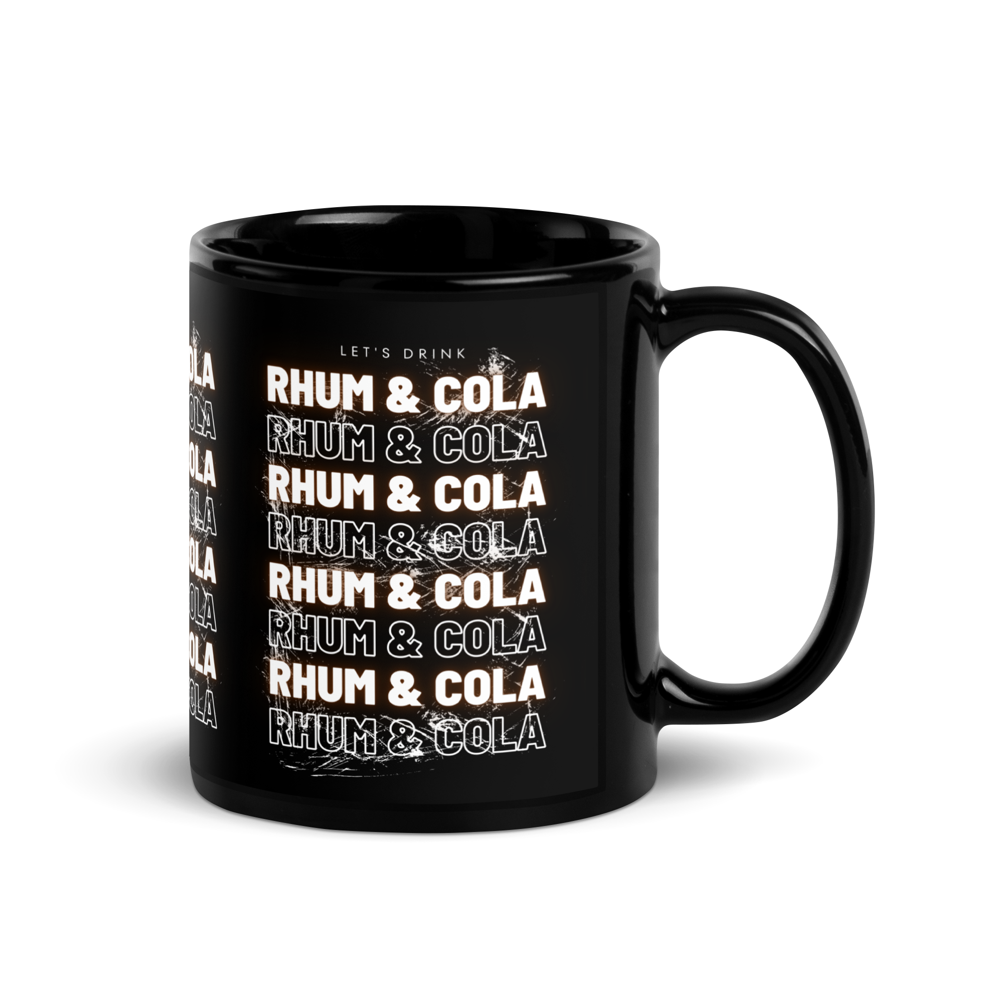 Mug noir DNKZ Multiply - "Rhum & Cola"