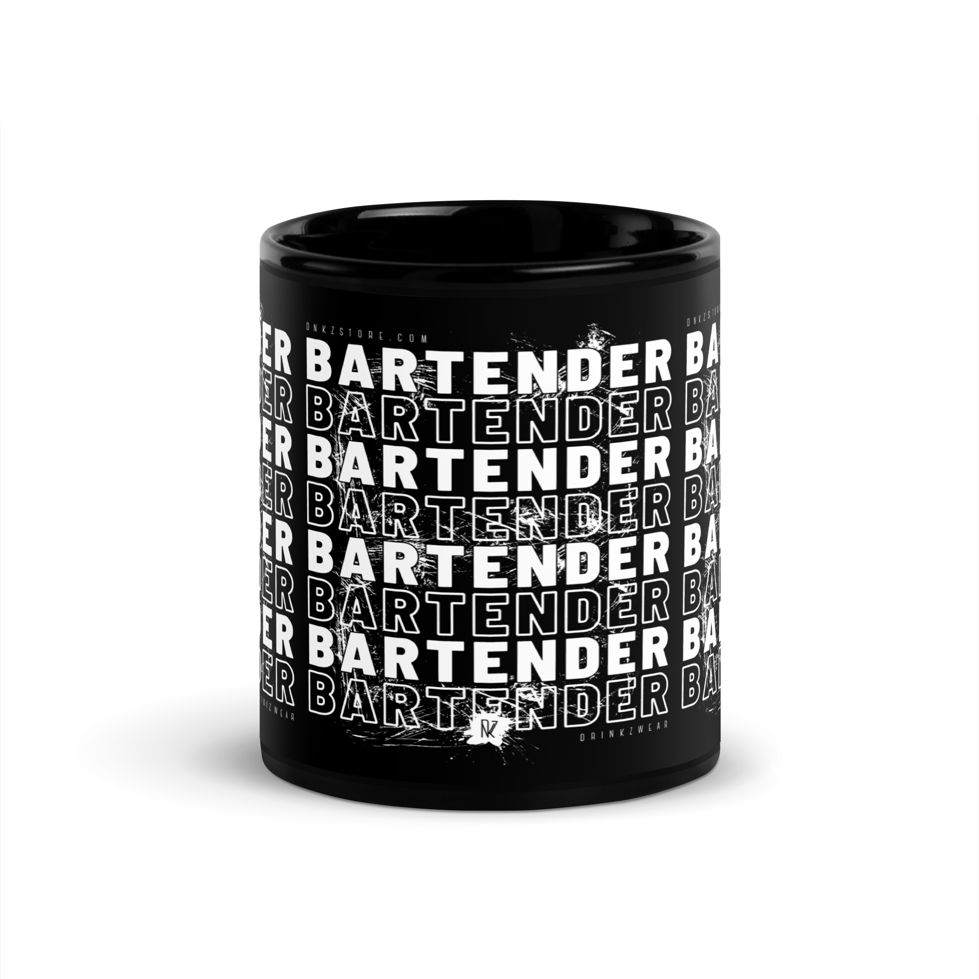 Mug noir DNKZ Crew Bartender - "White"
