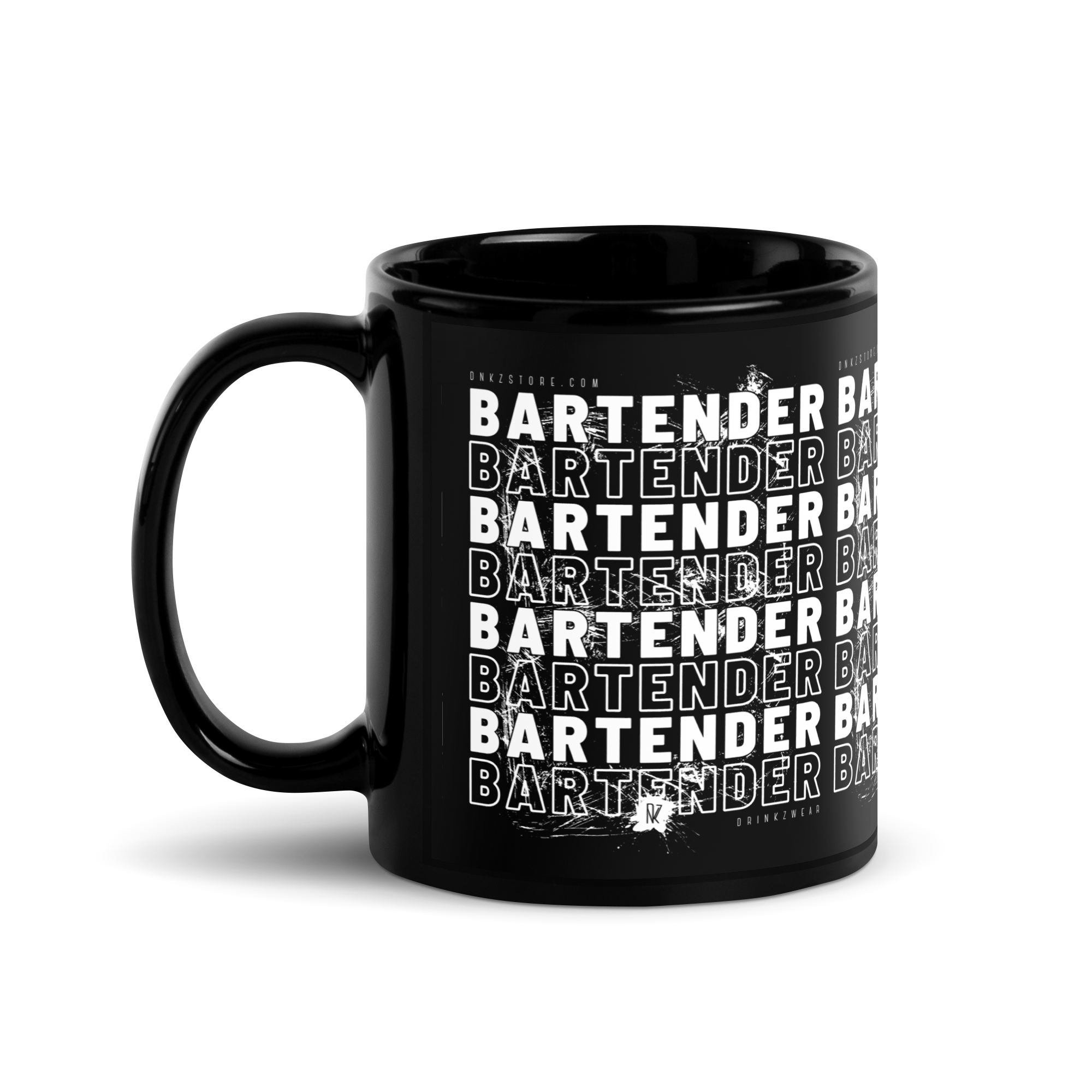 Mug noir DNKZ Crew Bartender - "White"