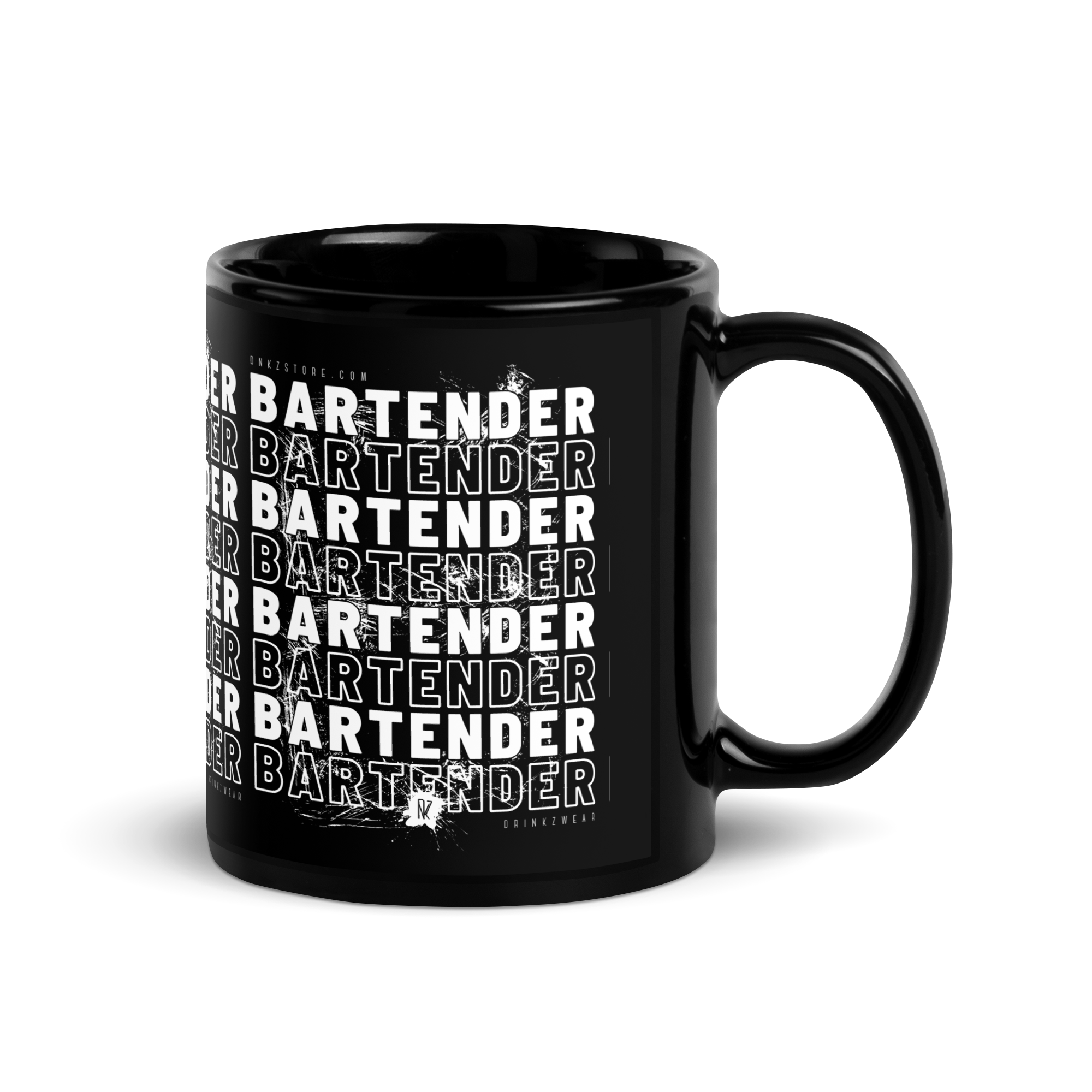 Mug noir DNKZ Crew Bartender - "White"