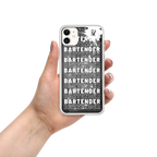 DNKZ coque iPhone bartender blanc — accessoire barman marque française