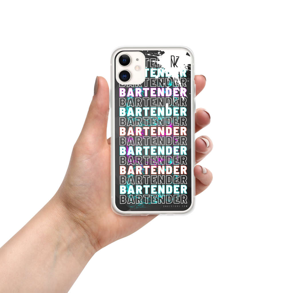 Coque pour iPhone® DNKZ Crew Bartender - "Blue & Purple"
