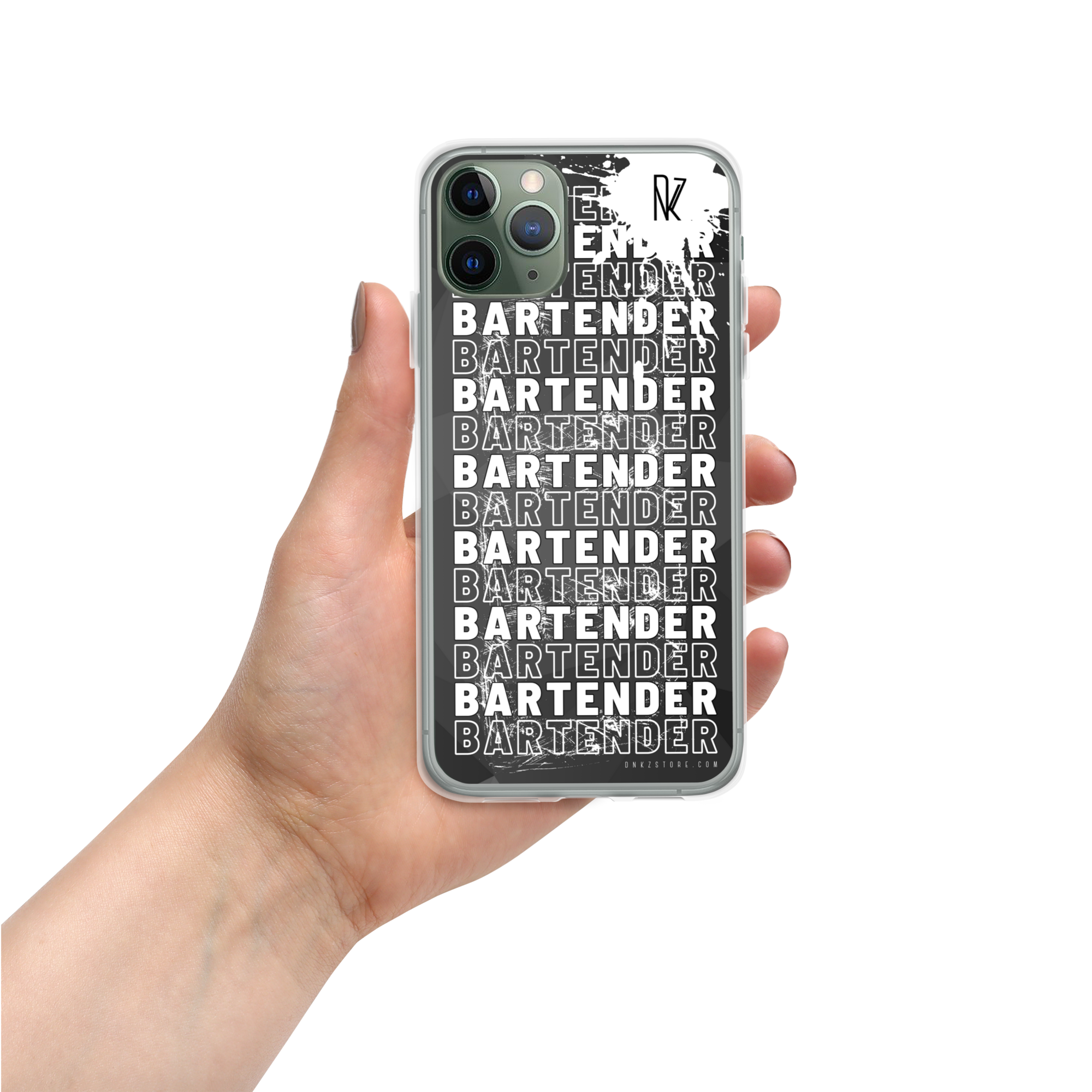 Coque pour iPhone® DNKZ Crew Bartender - "White"