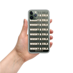Coque iPhone DNKZ motif "Whisky & Cola" Multiply — accessoire bartender