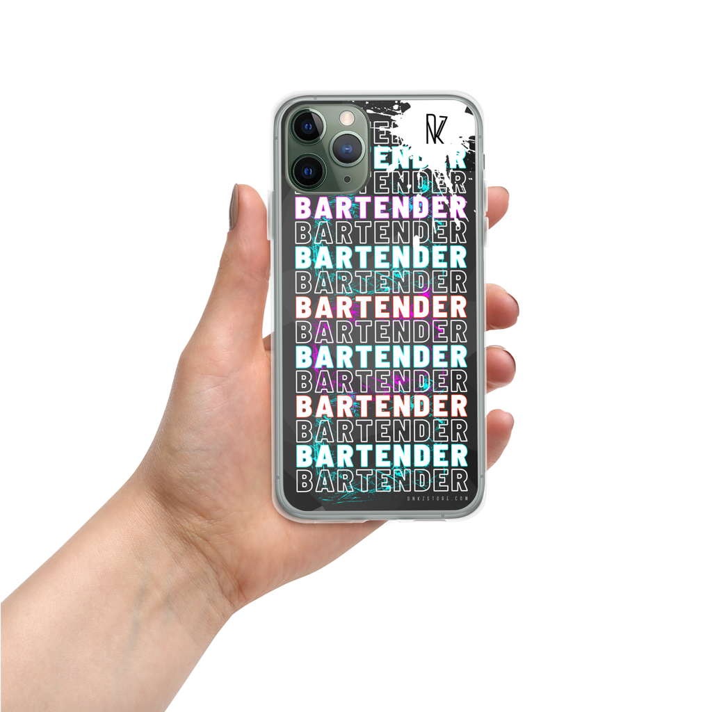 Coque pour iPhone® DNKZ Crew Bartender - "Blue & Purple"