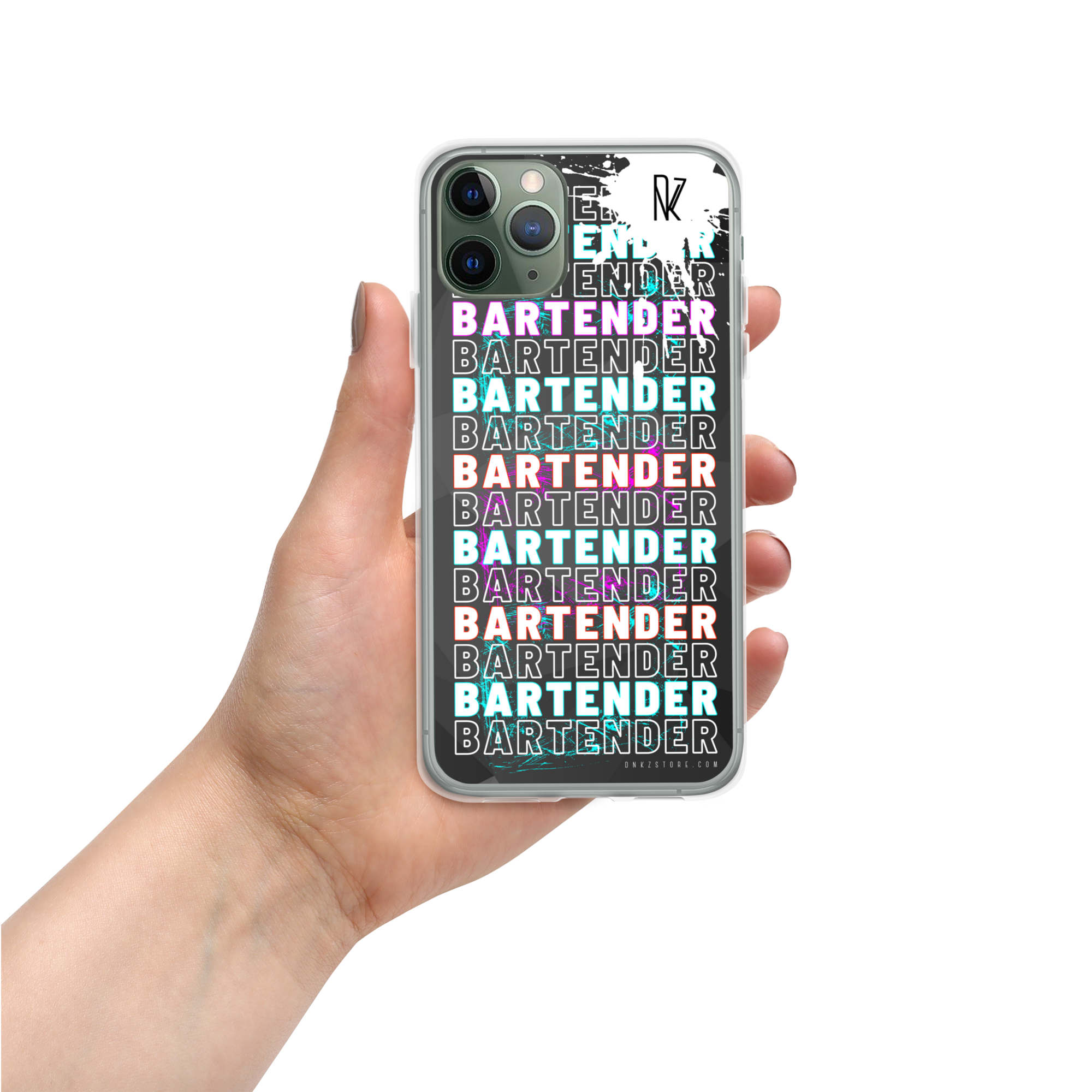Coque pour iPhone® DNKZ Crew Bartender - "Blue & Purple"