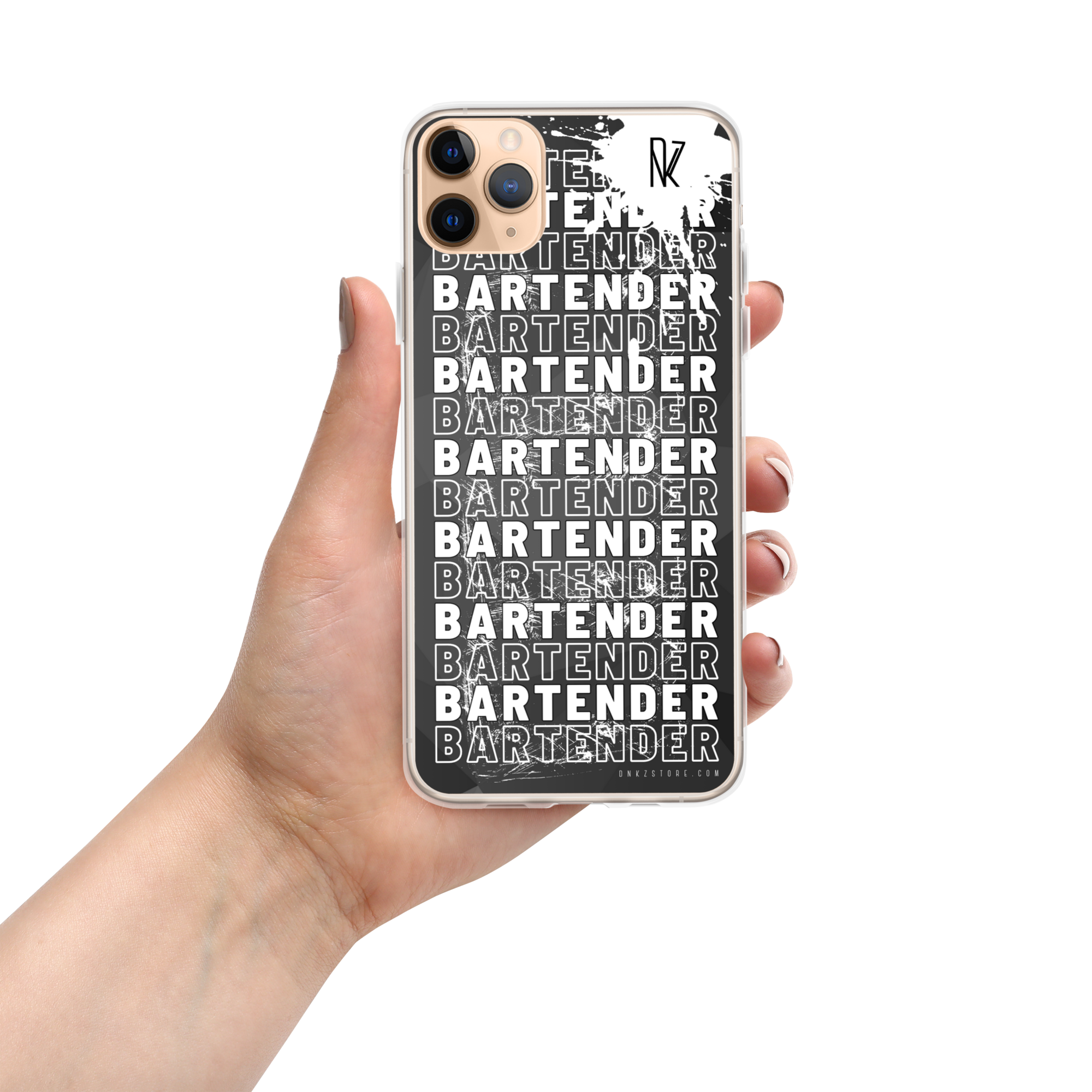 Coque pour iPhone® DNKZ Crew Bartender - "White"