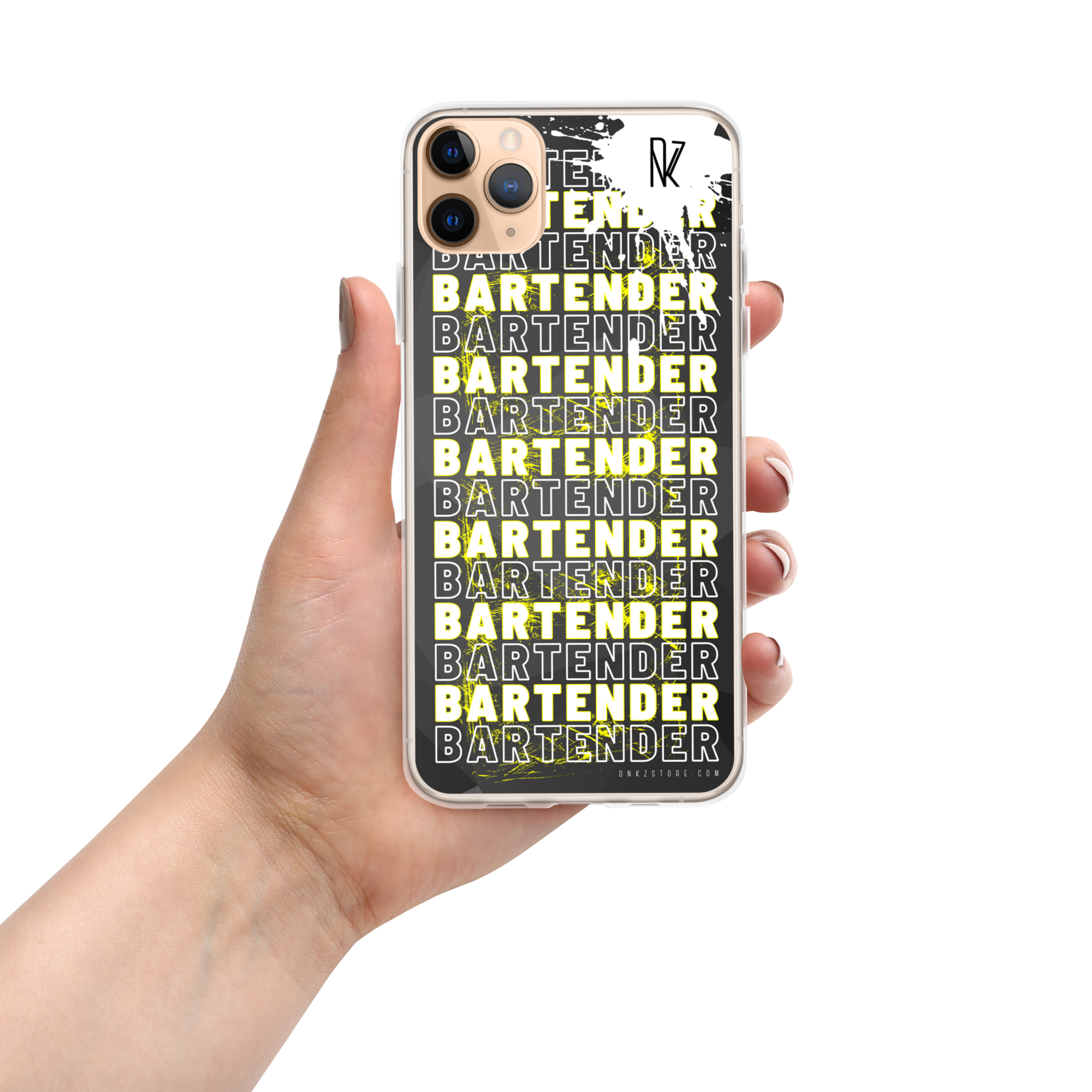 Coque pour iPhone® DNKZ Crew Bartender - "Yellow"